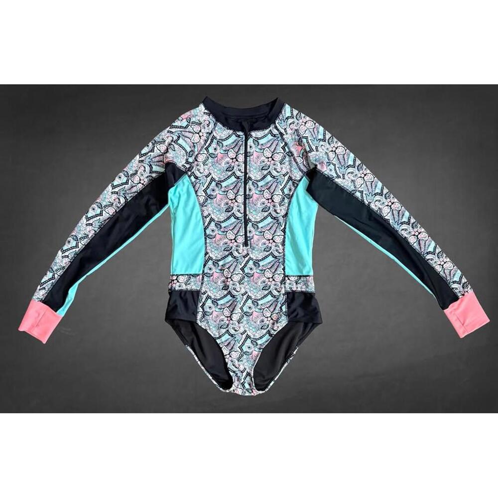 Long Sleeve One Piece Swimsuit.